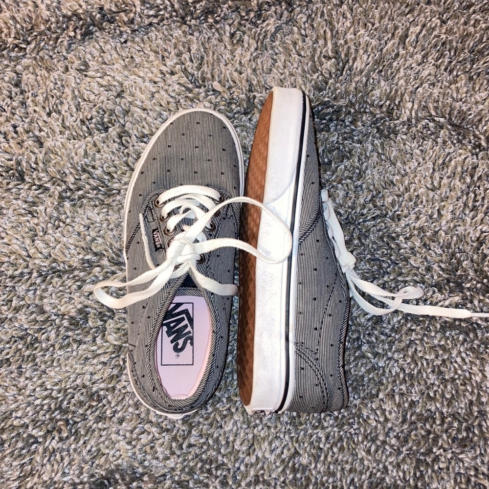 Polka Dot Vans Sneakers with Pink lining